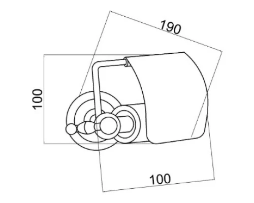 Держатель туалетной бумаги Boheme Imperiale 10401