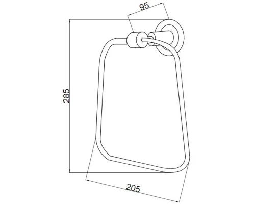 Кольцо для полотенец Boheme Murano Cristal 10905-CRST-CH