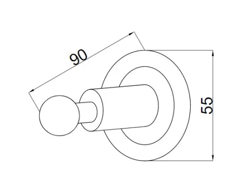 Крючок Boheme Murano Cristal 10906-CRST-BR
