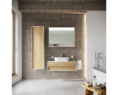 Тумба белый глянец/дуб 100 см Ravak SD Step 1000 X000001417