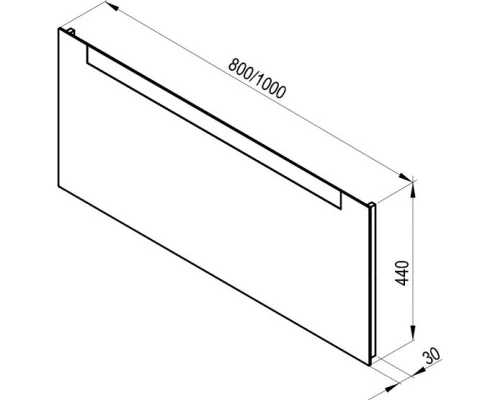 Зеркало 80x44 см Ravak Clear 800 X000000765