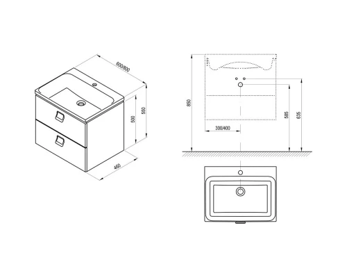 Тумба белый глянец 80 см Ravak SD Comfort 800 X000001378