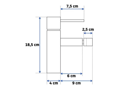 Смеситель для биде без донного клапана Rea Tess REA-B8805
