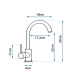 Смеситель для кухни Rea Talisa REA-B1020