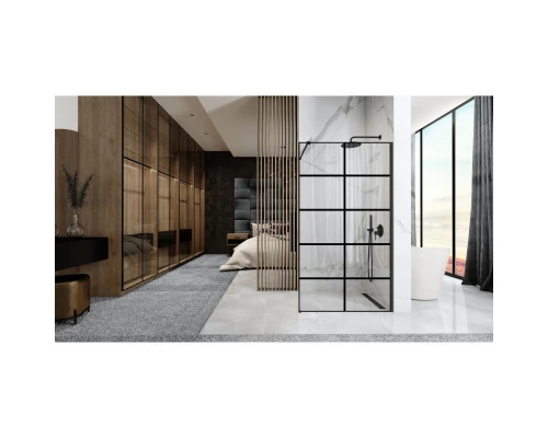 Неподвижная перегородка 90х195 см Rea Bler-1 REA-K7953 прозрачное