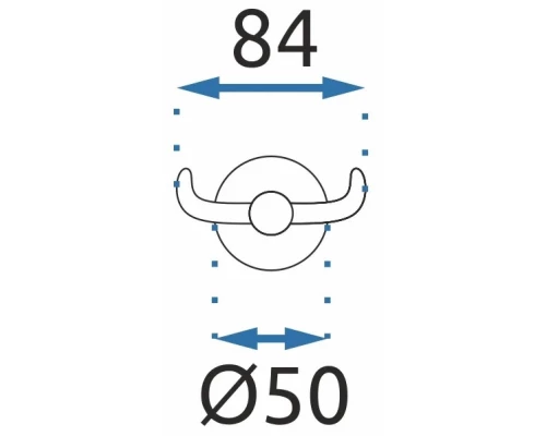 Крючок двойной Rea Mist REA-80019