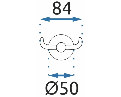 Крючок двойной Rea Mist REA-80020