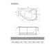 Акриловая ванна 170x90 см R Relisan Isabella GL000010530