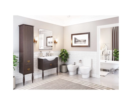 Пенал напольный дуб тёмный шоколад L Roca America Evolution L ZRU9302946