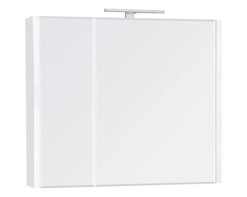 Зеркальный шкаф 76x65 см белый глянец Roca Etna 857304806