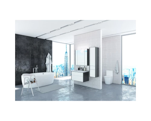 Тумба белый глянец/антрацит 77,7 см Roca Ronda ZRU9302965