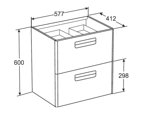 Тумба фиолетовый 57,7 см Roca The Gap ZRU9302742