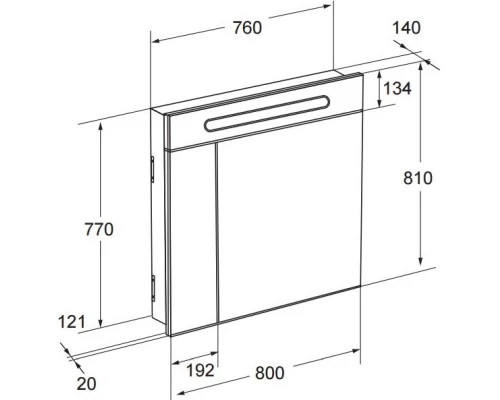 Комплект мебели белый глянец 80,5 см Roca The Gap 857553806 + 32799C000 + ZRU9000033