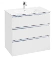 Тумба с раковиной белый глянец 80,5 см Roca The Gap 857553806 + 32799C000