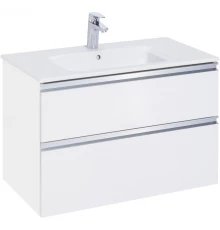 Тумба с раковиной белый глянец 80,5 см Roca The Gap 857551806 + 3279A4000