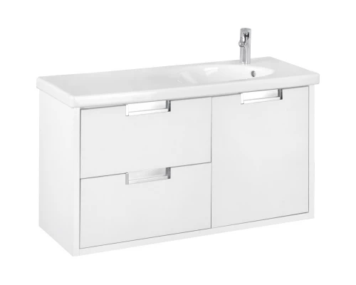 Тумба с раковиной белый глянец 100 см Roca Etna 857302806 + 327009000