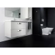 Тумба с раковиной белый глянец 80 см Roca The Gap ZRU9302877 + 327470000