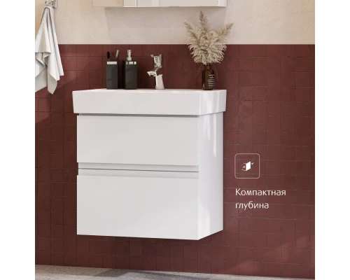 Комплект мебели белый глянец 60 см Roca Oleta A857639806 + 3274C400Y + A857645806