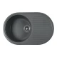 Кухонная мойка серый Rossinka RS74-46RW-Gray-Quartz