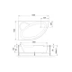 Акриловая ванна 150x100 см L Royal Bath Alpine RB819100L