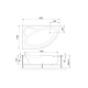 Акриловая ванна 160x100 см L Royal Bath Alpine RB819101L