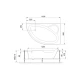 Акриловая ванна 140x95 см R Royal Bath Alpine RB819103R