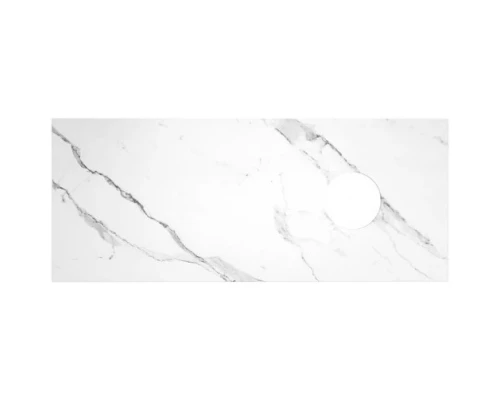 Столешница 120,3 см белый мрамор Runo Каппа 00-00001090