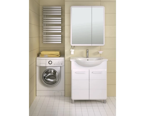 Зеркальный шкаф 70x81 см белый Runo Эрика УТ000003320