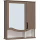Зеркальный шкаф 65x75 см бежевый Runo Марсель 00-00001220