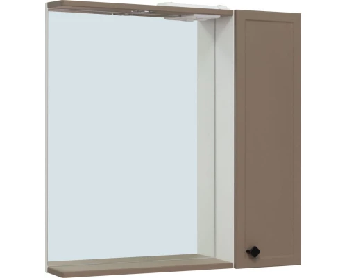 Зеркальный шкаф 75x75 см бежевый R Runo Римини 00-00001280