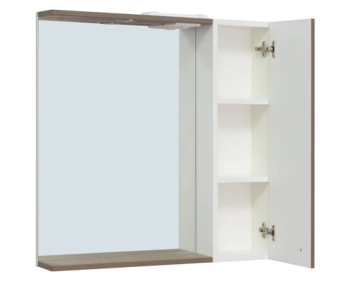 Зеркальный шкаф 75x75 см бежевый R Runo Римини 00-00001280