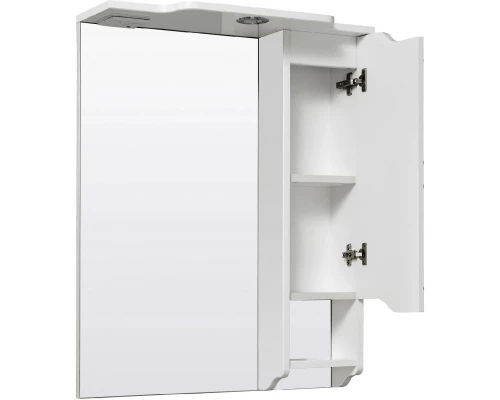 Зеркальный шкаф 65x80 см белый R Runo Стиль УТ000002339