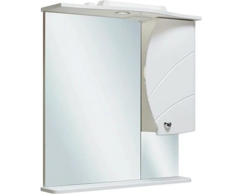 Зеркальный шкаф 70x75 см белый R Runo Глория 00000000929