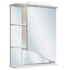 Зеркальный шкаф 60x75 см белый R Runo Римма 00000001028