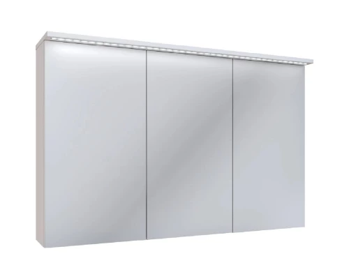 Зеркальный шкаф 105x70 см белый Runo Лира 00-00000254