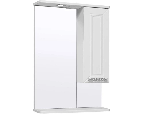 Зеркальный шкаф 53x80 см белый R Runo Монро 00-00000459