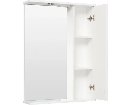 Зеркальный шкаф 58x80 см белый R Runo Мерида 00-00000740