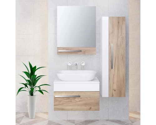 Пенал подвесной дуб крафт/белый L/R Runo Вудлайн 00-00001340