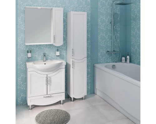 Пенал напольный белый R Runo Неаполь 00-00001036