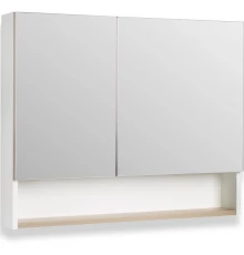 Зеркальный шкаф 80x65 см дуб крафт/белый Runo Бари 00-00001383