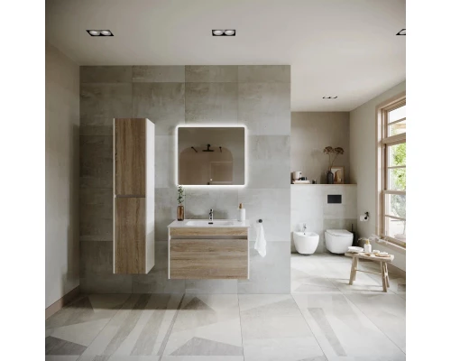 Тумба дуб бардолино/белый глянец 89 см Sancos Smart SM90E