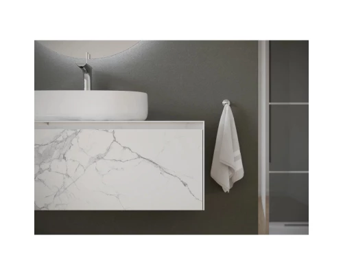 Комплект мебели белый мрамор 119,9 см Sancos Stone ST120SV + CN5023 + SF900