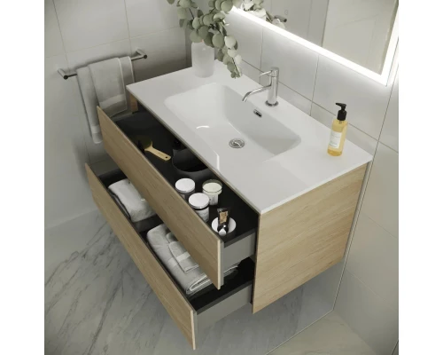 Тумба с раковиной карпатская ель 121 см Sancos Cento CN120-1KE + CN7006