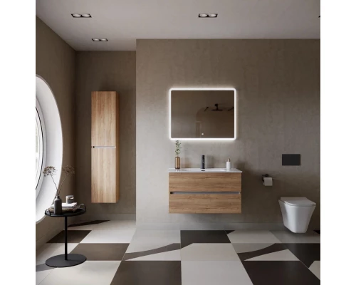 Тумба с раковиной дуб галифакс 91 см Sancos Urban UR90EG + CN7002