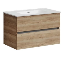 Тумба с раковиной дуб галифакс 81 см Sancos Urban UR80EG + CN7005