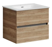 Тумба с раковиной дуб галифакс 61 см Sancos Urban UR60EG + CN7001