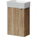 Тумба с раковиной дуб галифакс 37,5 см Sancos Mini MN35EGL + CN5008