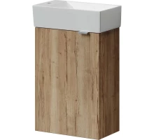 Тумба с раковиной дуб галифакс 37,5 см Sancos Mini MN35EGL + CN5008