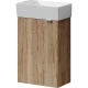 Тумба с раковиной дуб галифакс 37,5 см Sancos Mini MN35EGL + CN5008