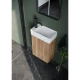 Тумба с раковиной дуб галифакс 37,5 см Sancos Mini MN35EGL + CN5008
